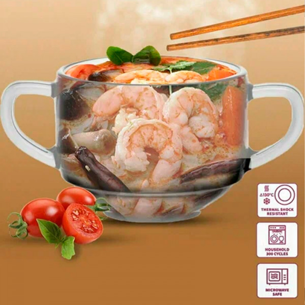 53772 CHEF Кружка для супа с ручками 480 мл 1*12