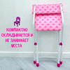 Детский стул (складной) СТУ3/1 Сердечки на розовом