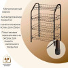 Узкая разборная этажерка для обуви "ЭТ2/Ч" 4 полки (Чёрная)