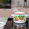 Кастрюля эмал цил Конфитюр 4,5л ТМ Appetite
