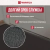 Коврик влаговпитывающий, ребристый “TRIP” 90х120 см "VORTEX", серый