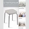 Табурет квадратный "Фаворит 3" серый