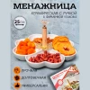 Менажница 4-х секционная 25см ZD20202