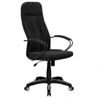 Кресло "Филадельфия" (гоб.stock, подл.металл №10 с накл, крест. пл d416/680/700 + кол JL) черный